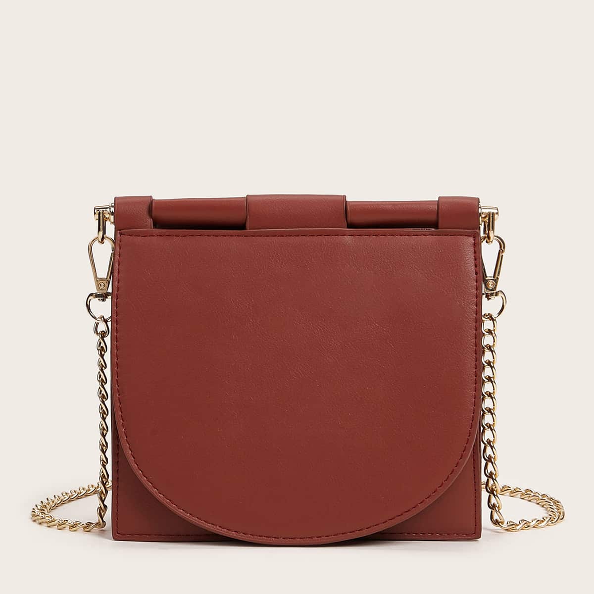 

Flap Chain Crossbody Bag, Burgundy