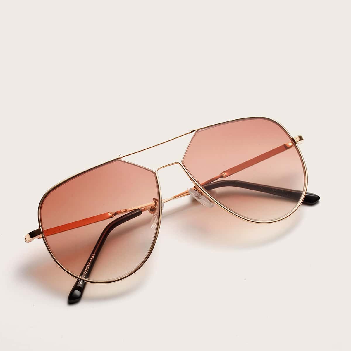 

Metal Frame Aviator Sunglasses, Brown