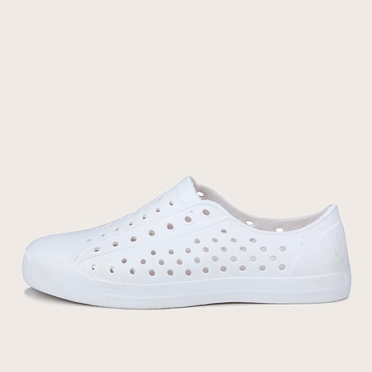

Guys Perforated Slip On Sneakers, White
