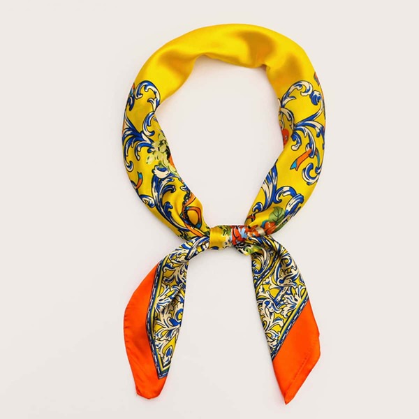

Floral Pattern Bandana, Yellow