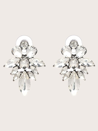 juran اقراط مزخرف بحجر الراين زوج واحد