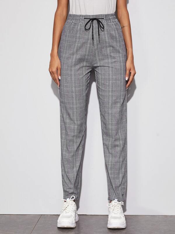 shein plaid pants