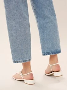 Giày gót trắng công sở - trắng - Xem 4