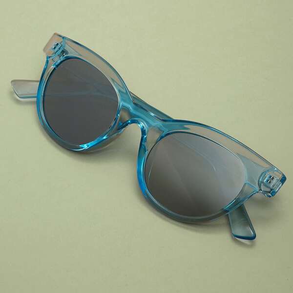 

Acrylic Slim Wayfarer Sunglasses, Blue