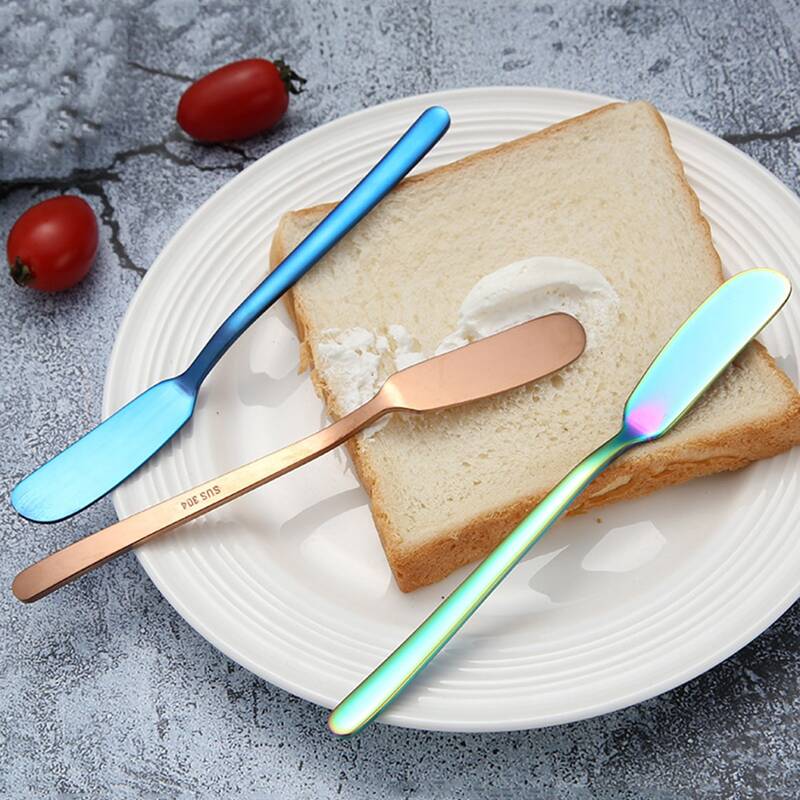 

1pc Stainless Steel Butter Spatula, Multicolor