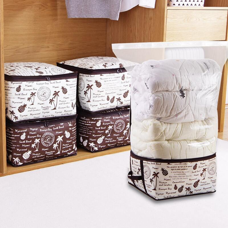 

1pc Slogan Graphic Quilt Storage Bag