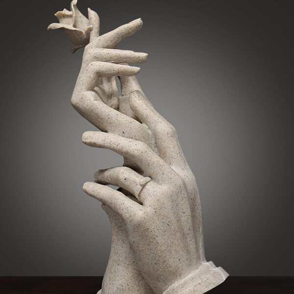 

Hand Design Decorative Object, Grey
