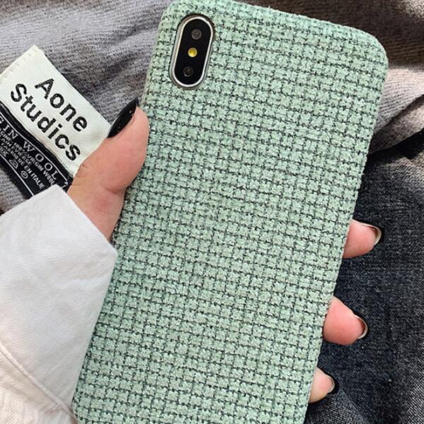

Чехол для iPhone в плетеной форме, Зелёные