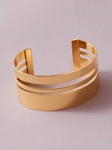 1入組鏤空開口手鐲 - 金黃色 - 查看 2