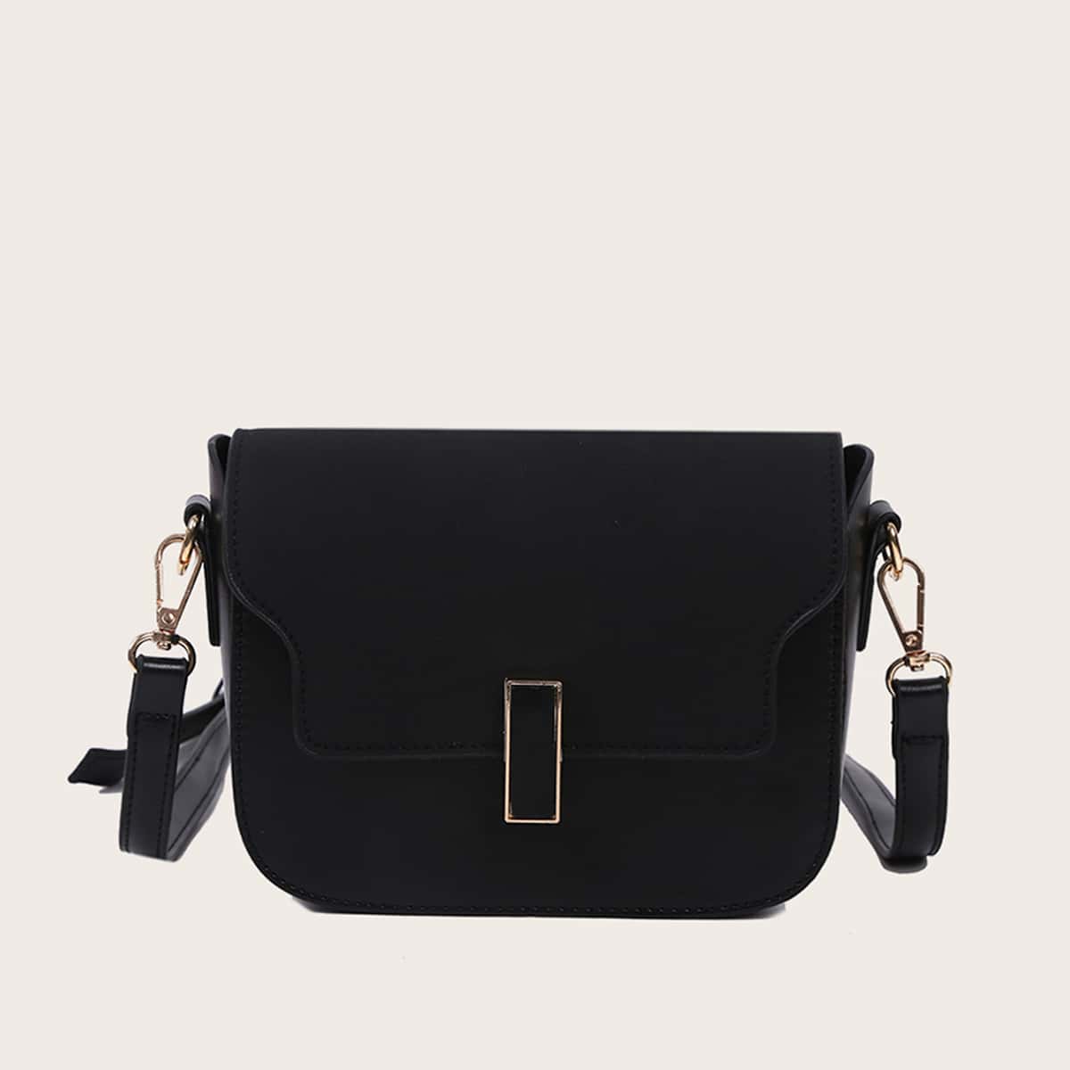 

Flap Crossbody Bag, Black