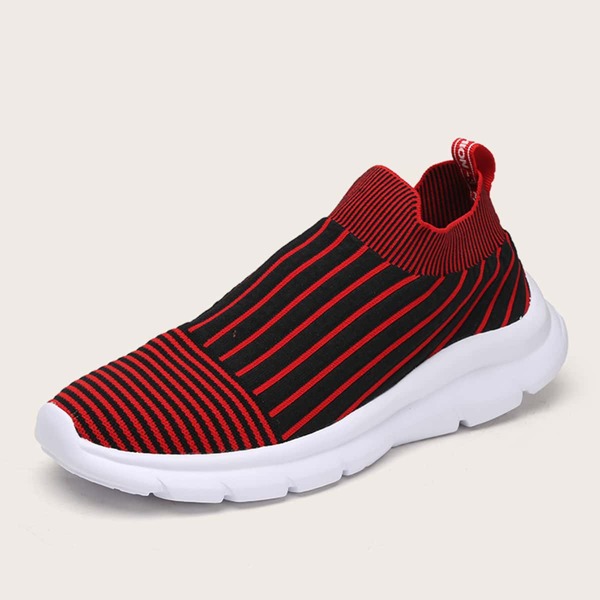 

Men Striped Slip On Sneakers, Multicolor
