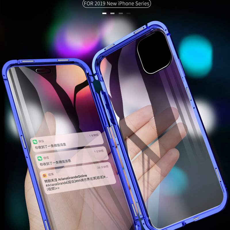 

Fold Transparent iPhone Case, Blue