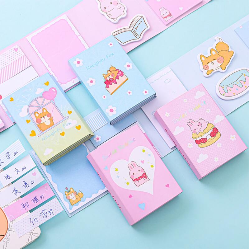 

1pack Random Cartoon Animal Print Sticky Note