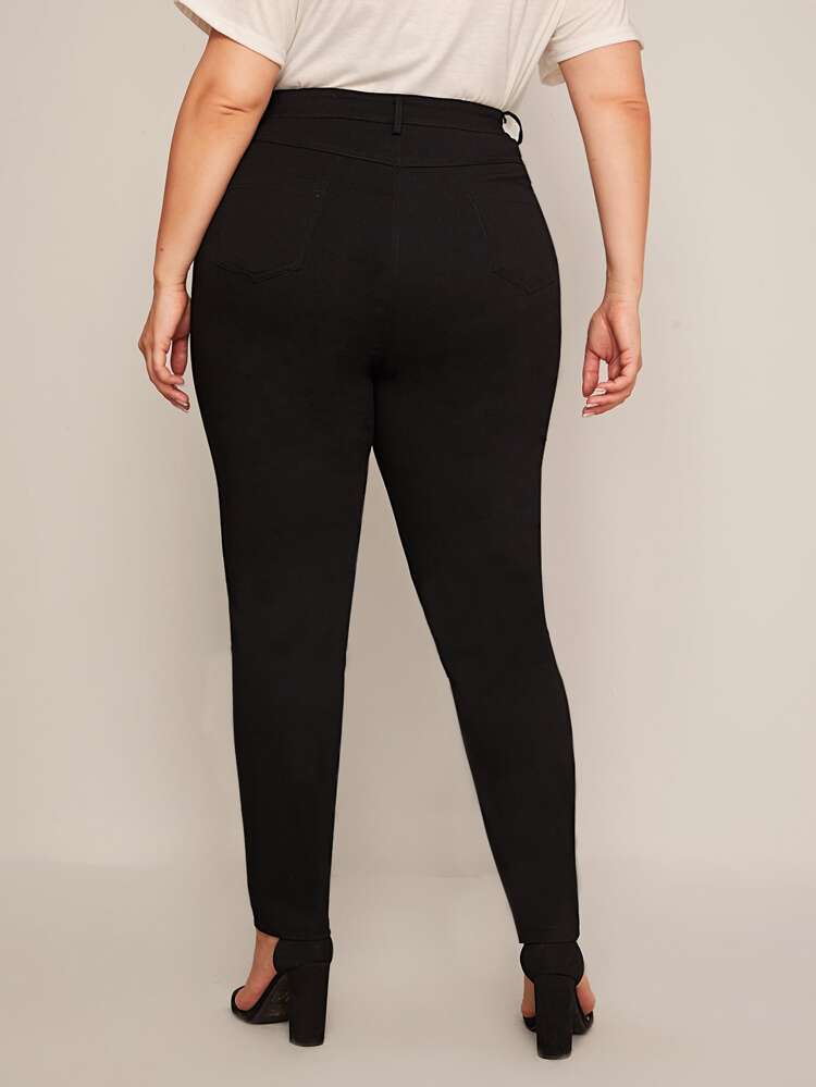 Plus High Rise Solid Skinny Pants Women Spring Summer Pant Fall Cloth For Women