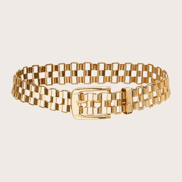 

Metal Chain Belt, Gold