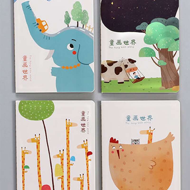 

4pack Cartoon Graphic Notebook