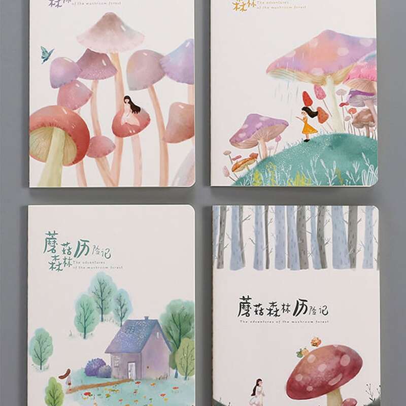 

4pack Cartoon Graphic Notebook