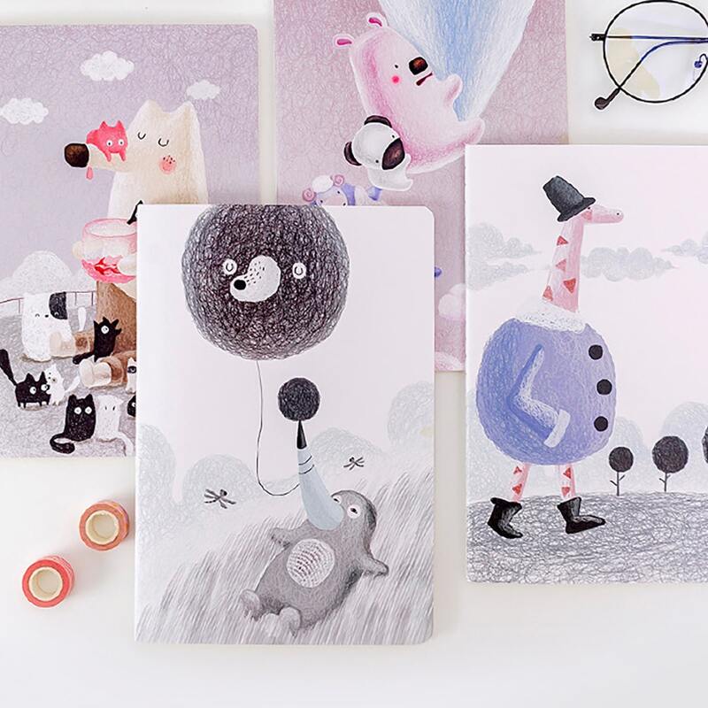 

1pack Random Cartoon Graphic Notebook