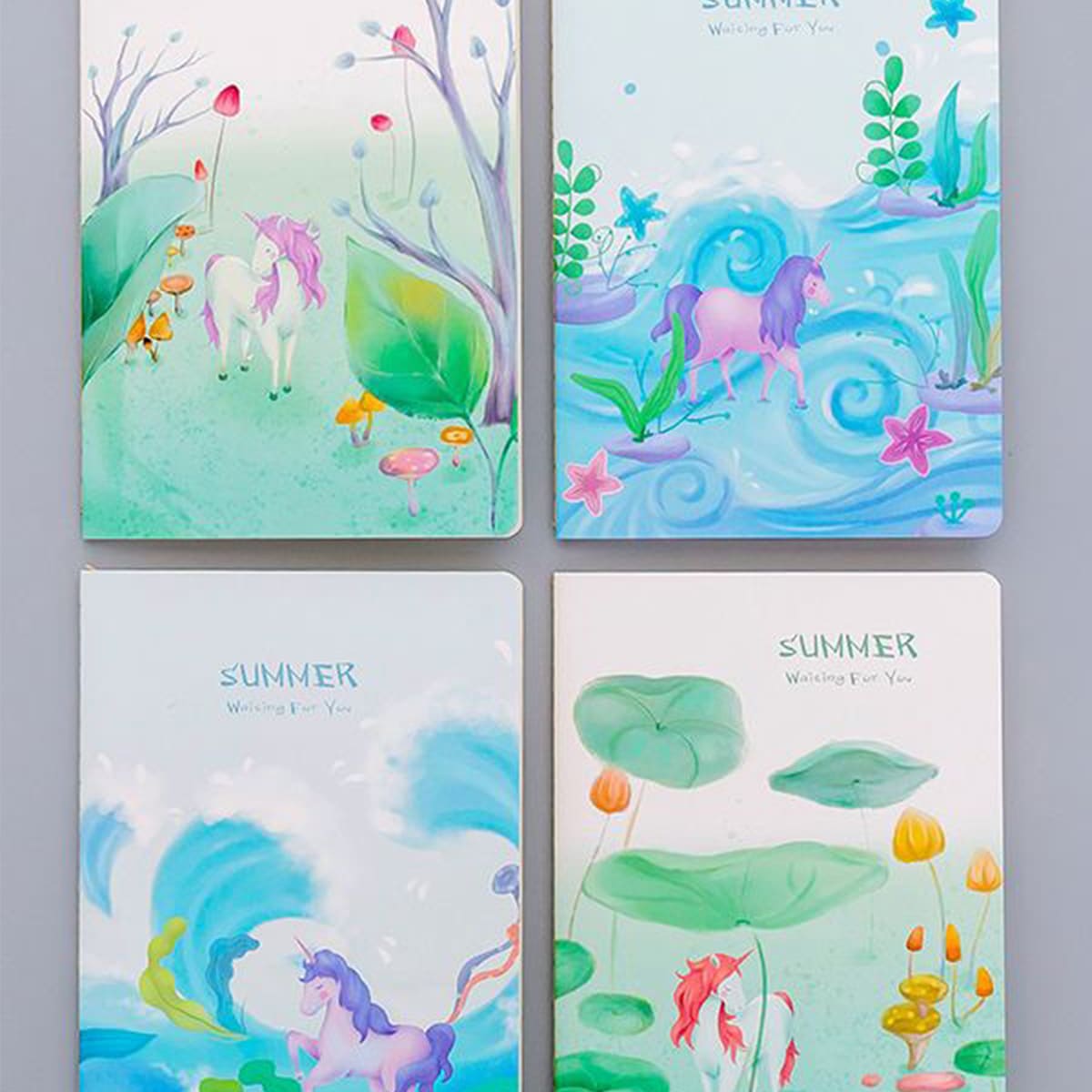 

4pack Cartoon Graphic Notebook