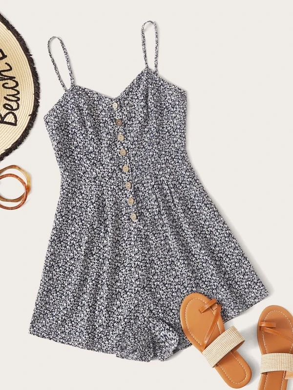 ae ditsy soft jumpsuit overall
