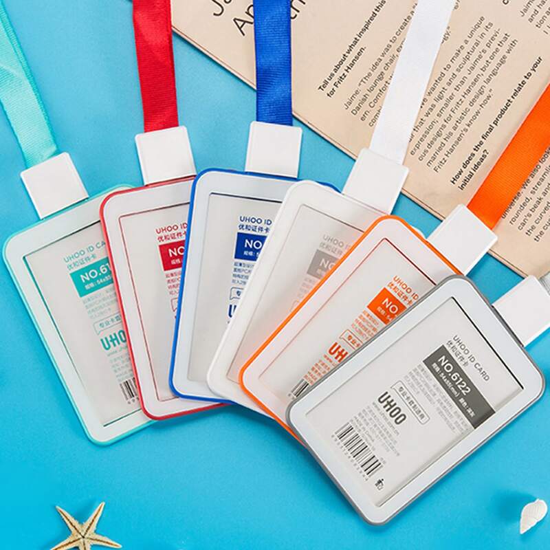 

1pc Card Holder With Neck Lanyard