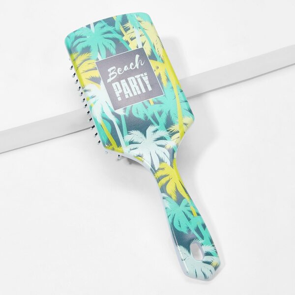 

Tree & Letter Graphic Hair Comb