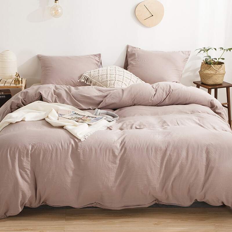 

Solid Bedding Set Without Filler, Pink