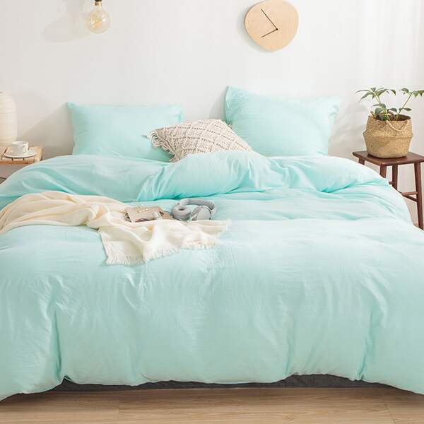 

Solid Bedding Set Without Filler, Blue