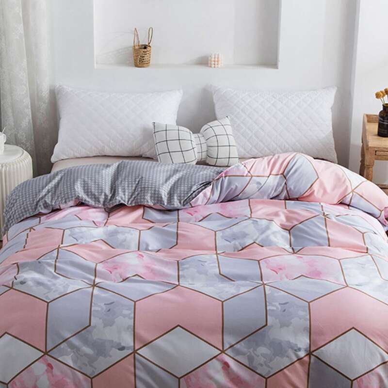 

Geometric Pattern Duvet Cover Without Filler, Multicolor