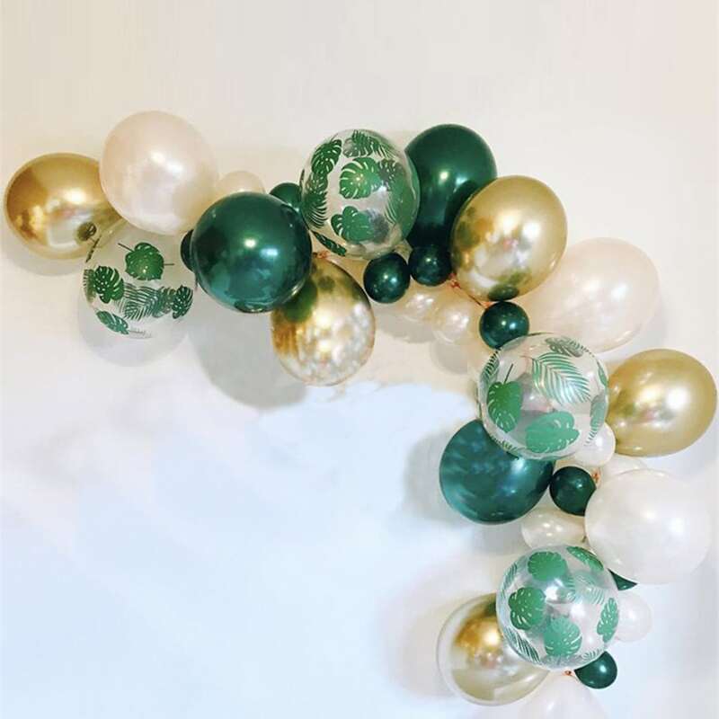 

20pcs Decorative Tropical Balloon Set, Multicolor