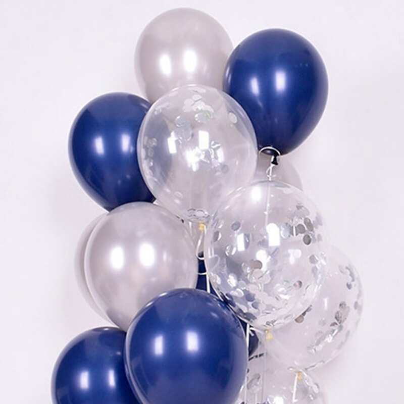 

15pcs Decorative Balloon & 2pcs Ribbon, Multicolor