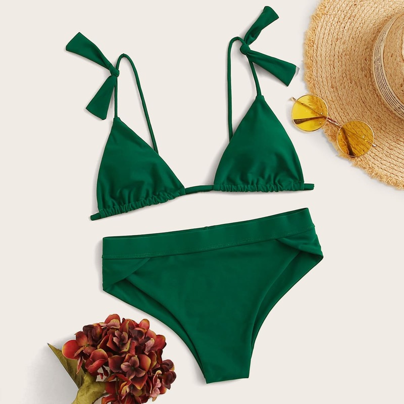 

Triangle Bikini Swimsuit, Green