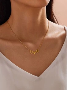 1入組心跳吊墜項鍊