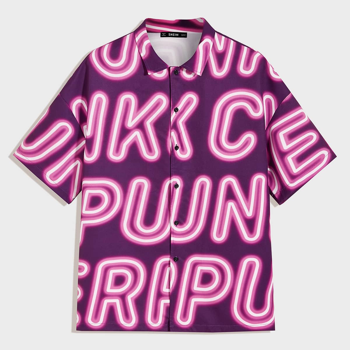 

Guys Drop Shoulder Letter Graphic Shirt, Multicolor