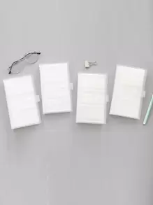 1入組240卡槽透明紐扣卡包 - 無色 - 查看 2