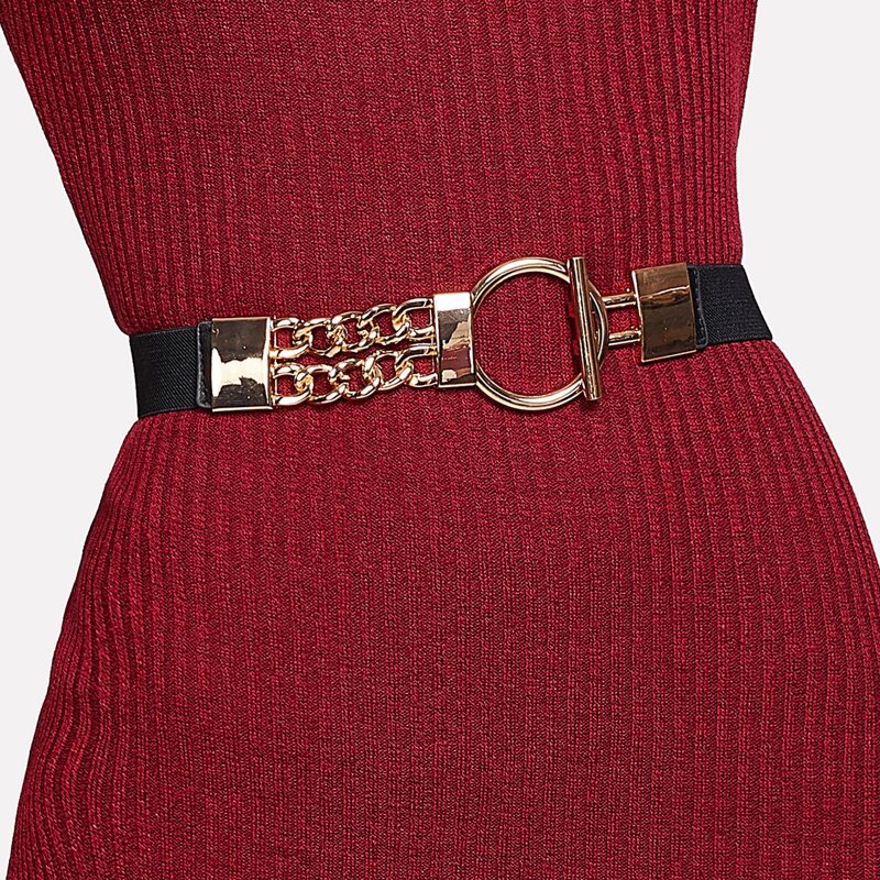 

Chain Decor Belt, Black