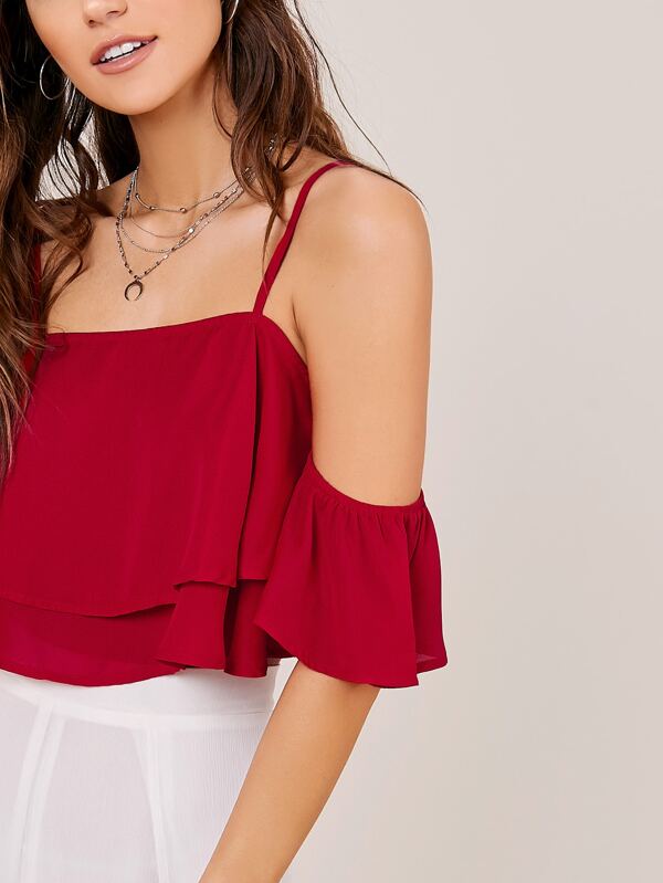 shein cold shoulder tops
