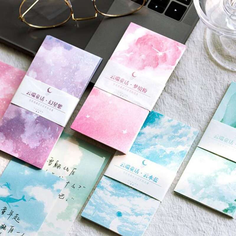

30sheets Random Sky Print Memo Pad