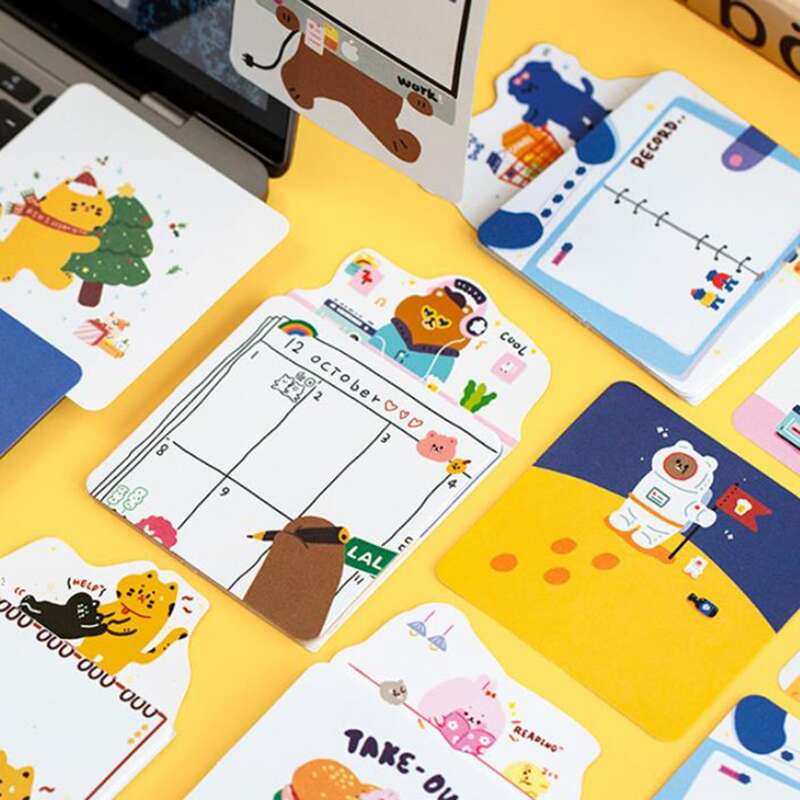 

30sheets Random Cartoon Graphic Memo Pad