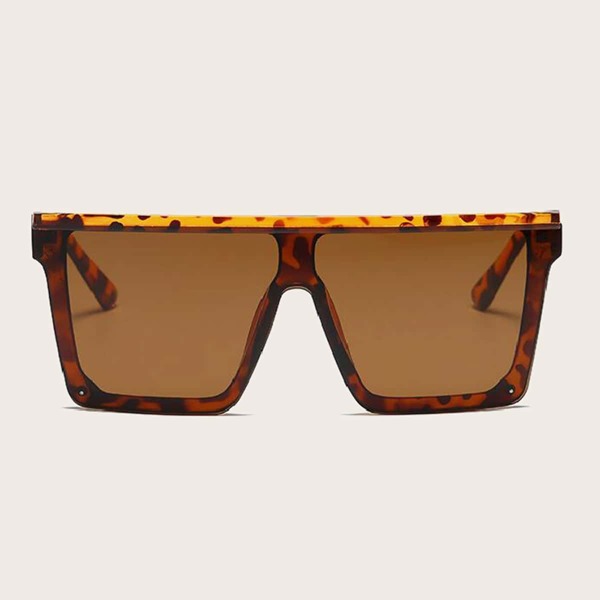 

Мужские солнечные очки с черепаховой рамкой, Коричневые