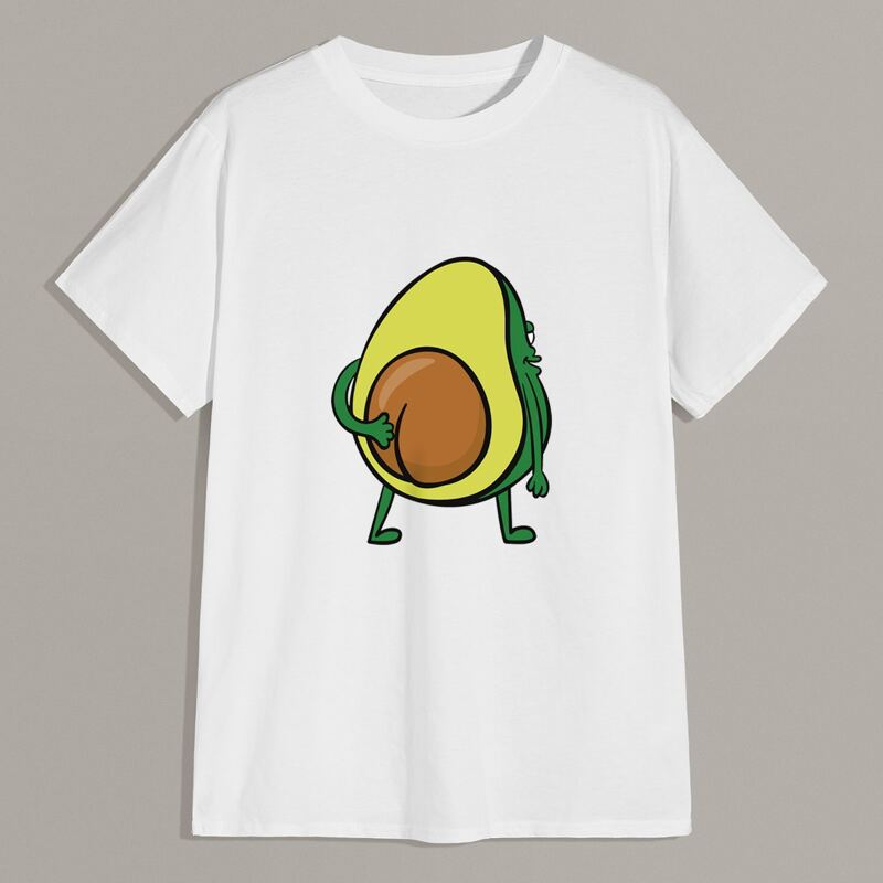 

Guys Cartoon Graphic Short Sleeve Tee, White