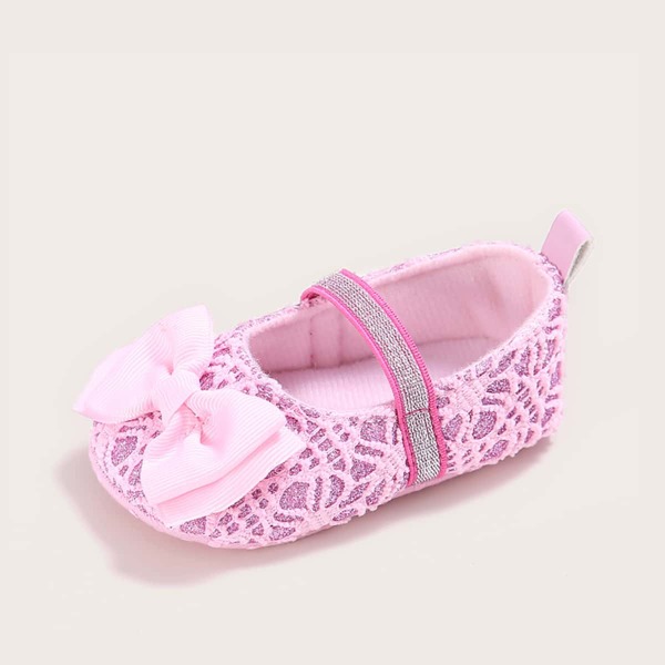 

Baby Girl Bow Decor Flats, Pink
