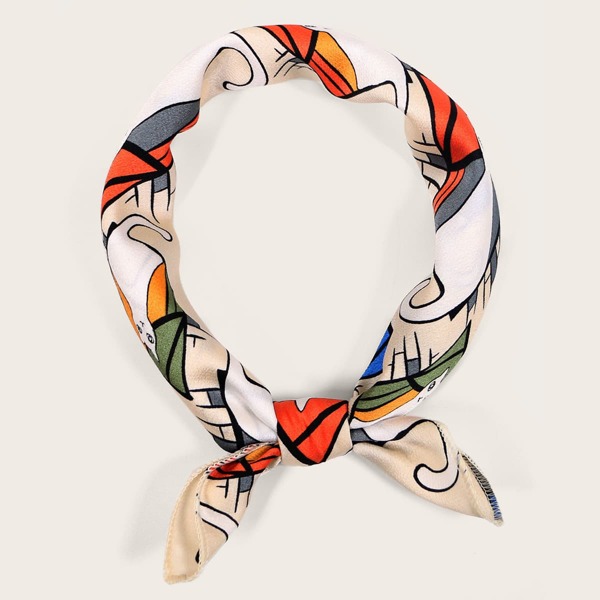 

Cat Pattern Bandana, Multicolor