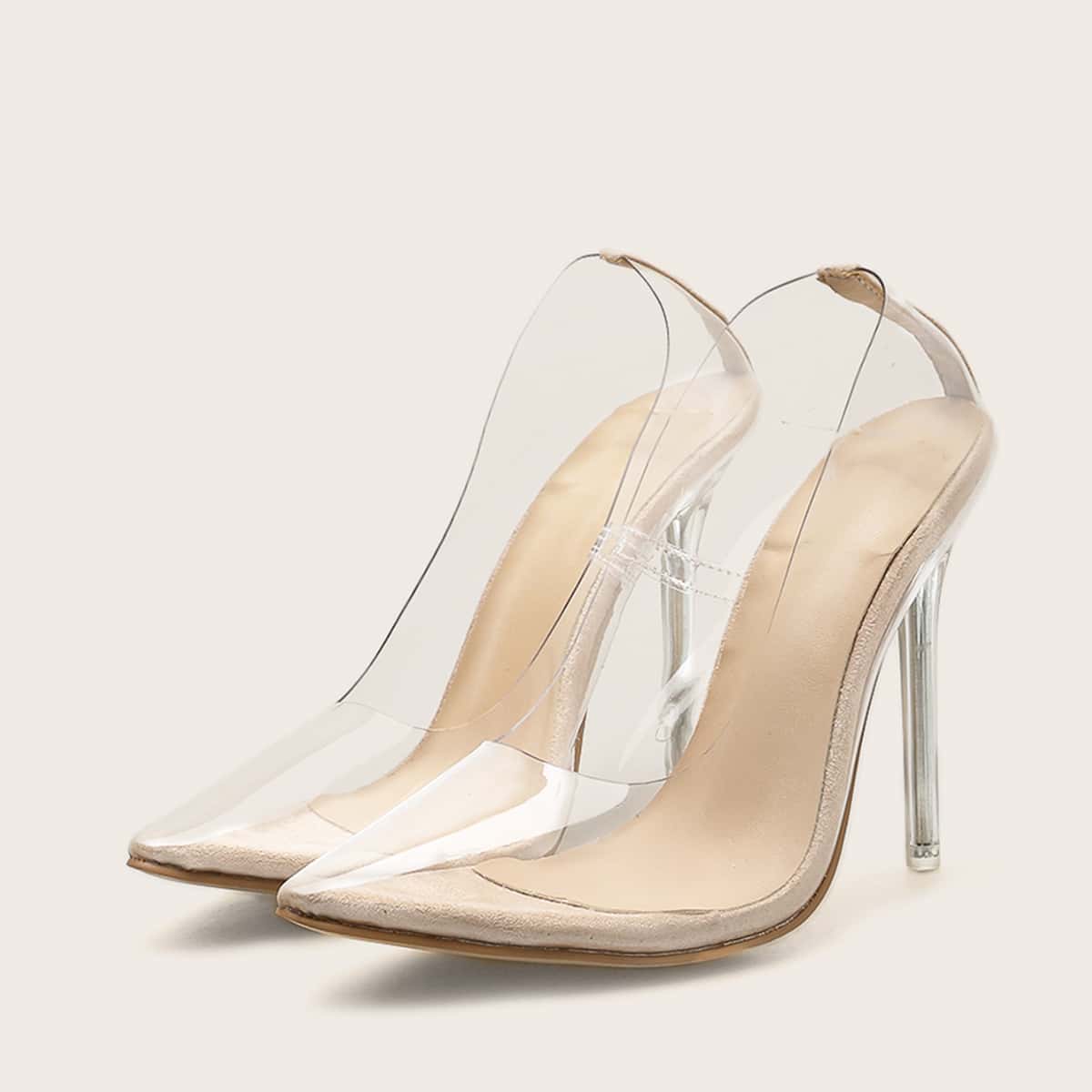 

Clear Point Toe Court Heels