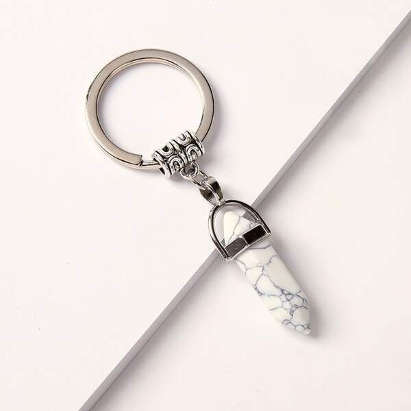 

Marble Pattern Keychain, Multicolor