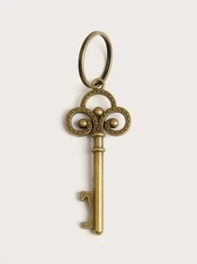 Key Design Keychain - Gold - View 5