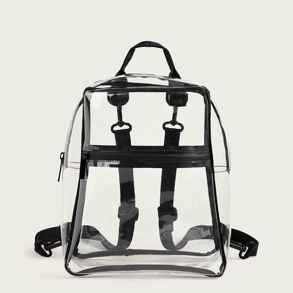 

Zip Front Transparent Backpack