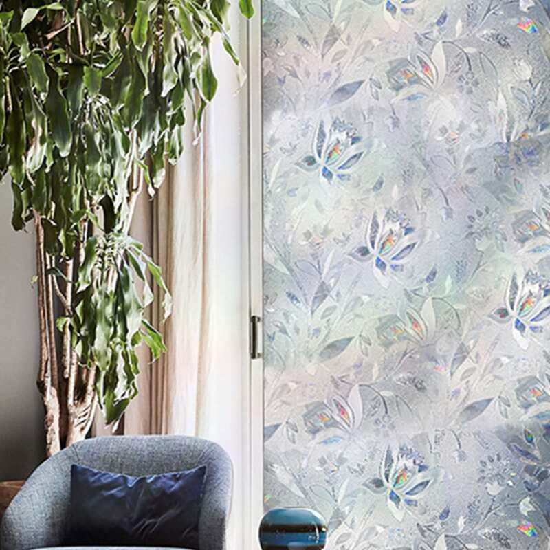 

Flower Print Wall Sticker, Silver