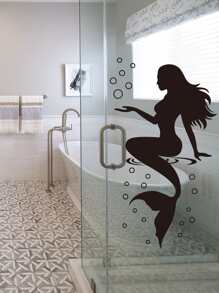 Mermaid Print Wall Sticker