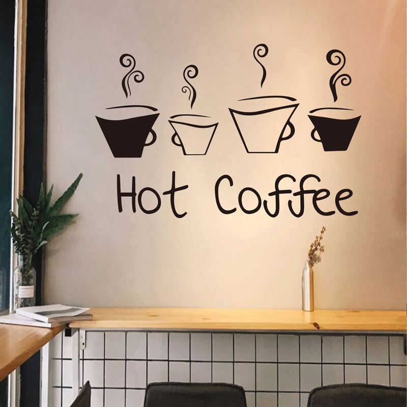 

Coffee Print Wall Sticker, Black